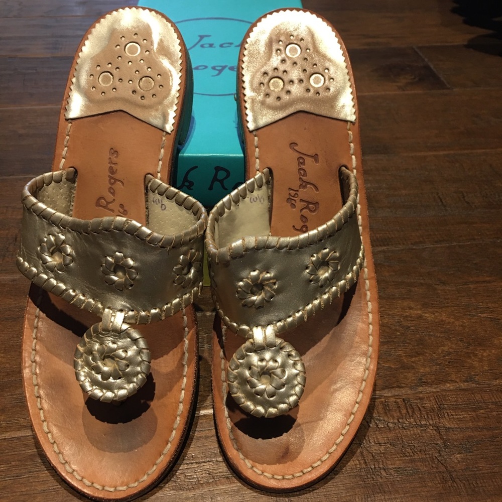 Jack Rogers Platinum Hamptons Sandal